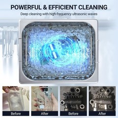 10L Ultrasonic – 240W, 40kHz, Digital Timer & Heater, Heavy-Duty Lab Cleaner
