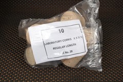 New Lot of 10 Size 20 Natural Cork Laboratory Stopper XXXX Grade, 41mm x 34mm