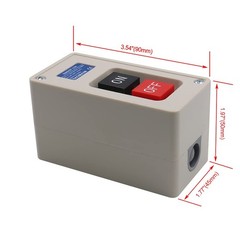 3 Phase on off Push Button Switch, 220V/240V 30A Industrial Motor Starter Switch