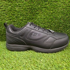 Skechers Dighton Memory Foam Slip Resistant Work Shoes Black Men’s SIZE 14 WIDE