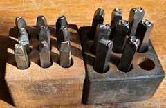 1/4″ & 3/8″ 71pc. Letter & Number Stamp Punch Sets Alloy Steel Metal