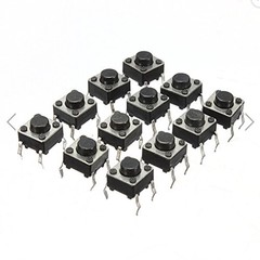 100pcs Mini Momentary Tactile Push Button Switch 6x6x5mm