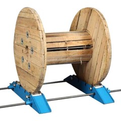 Heavy Duty Cable Drum Roller Stand Cable Reel Dispenser for reels 11.8-47.2″ OD