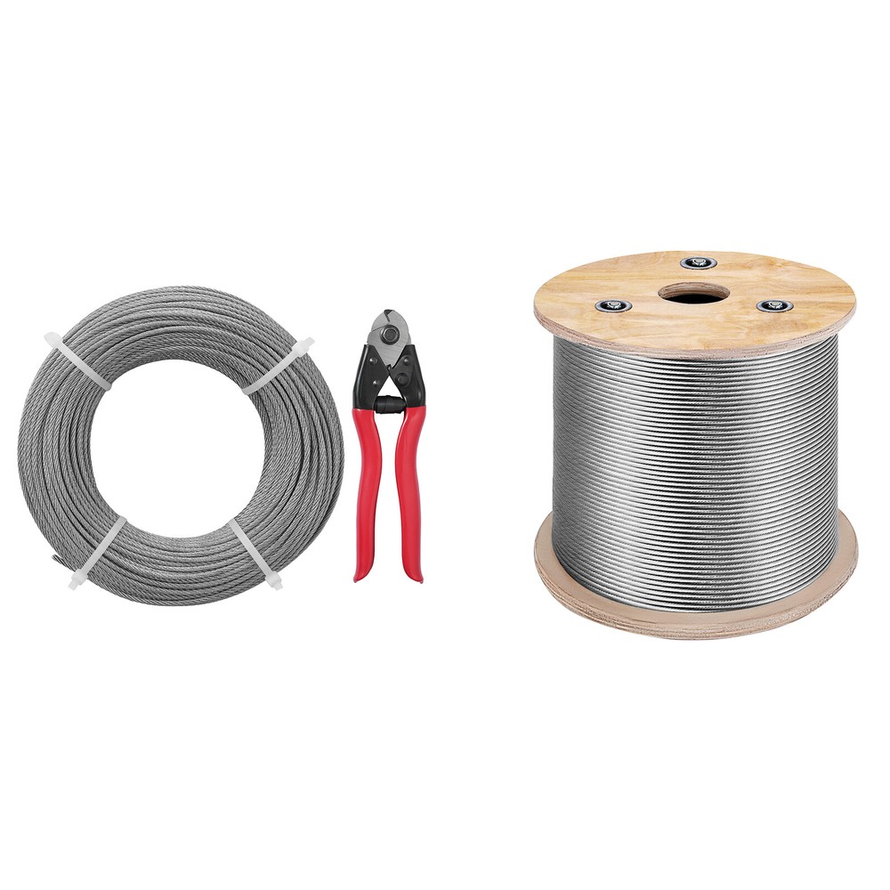 VEVOR T316 Stainless Steel Cable Railing 1/8″ 7×7 Steel Wire Rope 300/500ft