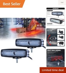 LED Forklift Light Red Zone Warning Lights 2 Pack, Warehouse Safety Line Lamp…