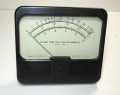 Reiner Model 450 Vacuum Tube Volt Ohm Milliamp 4-5/8″ x 4-1/8″ Panel Meter