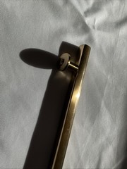 Emtek Assa Abloy Freestone Cabinet Pull 10″ Center to Center Satin Brass