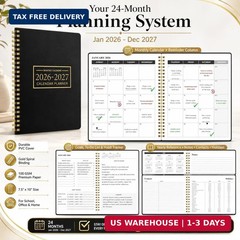 Monthly Planner 2026-2027, Jan 2026 – Dec 2027, 2 Year Calendar Planner, 7.5″ x