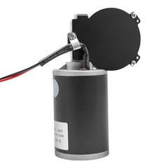 Electric Worm Gear Motor Right Angle Reversible 220 RPM Torque 45W DC 24V
