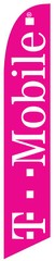 T-mobile Pink Feather Banner Swooper Flag – Advertising FLAG ONLY –