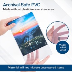 6×8 Toploaders for Photos | 25-Pack Clear Rigid PVC Protectors for Cards