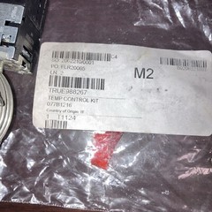 Fits to True 077B1216L Temperature Control with Knob Kit #077B1216 Untested