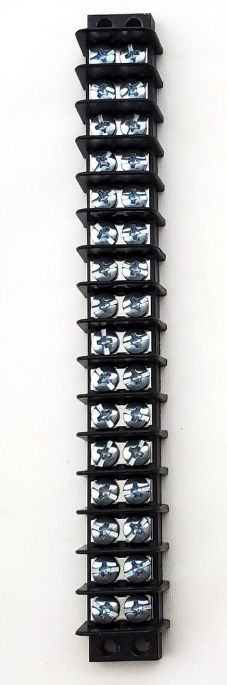 Molex 0387600116 16 Position Dual Row Screw Terminal Strip Block 6-5/8″ Long