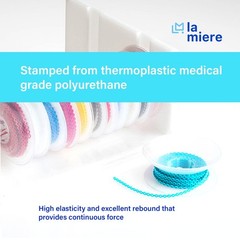 10 Rolls Orthodontic Braces Rubber Chains, closed, 0.113’’(2.5mm), Mix Colors