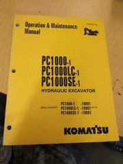 Komatsu PC1000-1 PC-1000 LC-1 PC 1000 SE-1 Hydraulic Excavator…