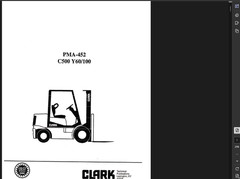 CLARK C500 Y70 FORKLIFT OPERATORS SERVICE REPAIR SHOP MANUAL PDF USB
