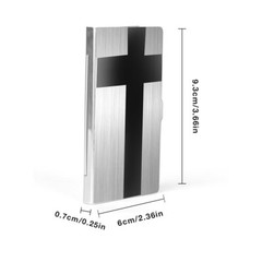 Stainless Steel Card Holder Case – Pocket Metal Wallet for Business, ID, Credit
