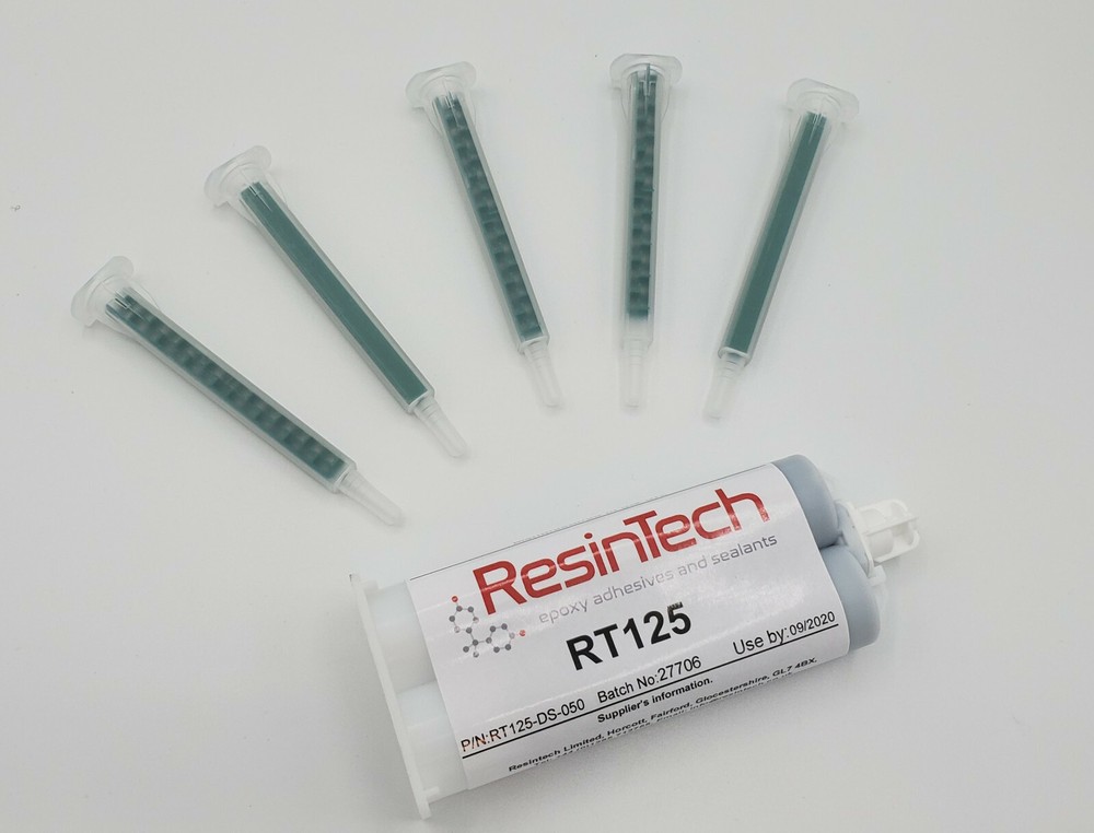 ResinTech RT125 Flexible High Performance Epoxy Adhesive w/ 5 Nozzles