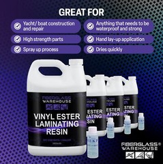 Vinyl Ester Resin- 1 Gallon w/Catalyst