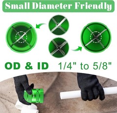 Deburring Cutters, Copper PVC Tube Reamer Tool Plumbing Tools 14” to 1-58” …