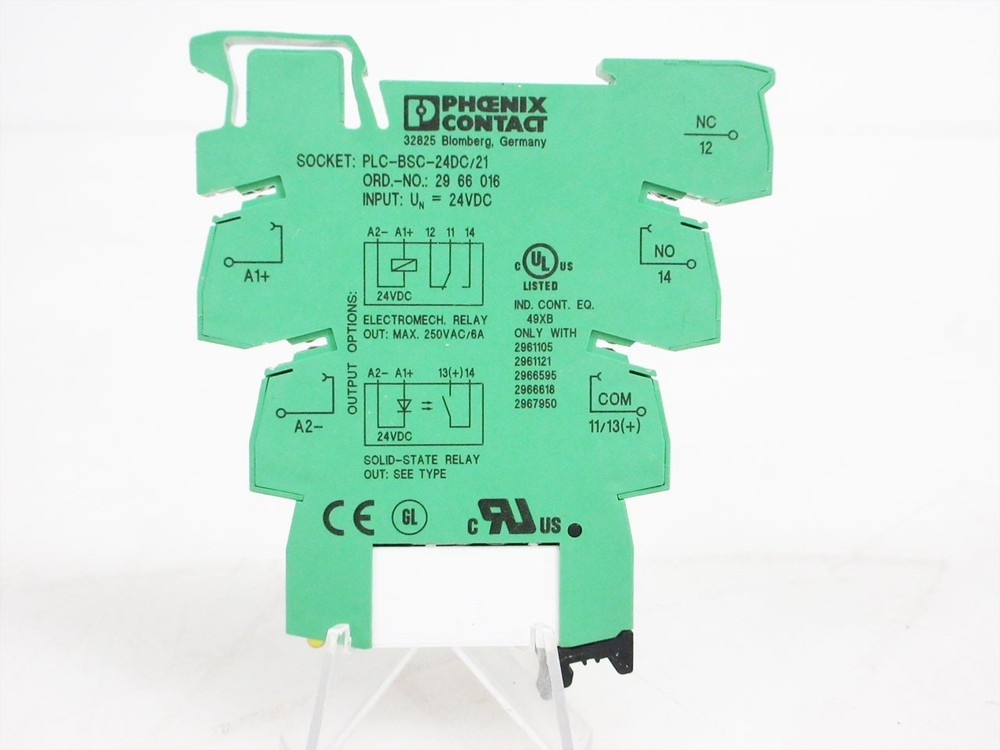 PHOENIX CONTACT PLC-BSC-24DC/21 2966016 PLC & WEIDMULLER RSS113024 24 VDC COIL