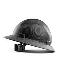 LANON Carbon Fiber Custom Design Full Brim Hard Hat, OSHA Construction Work Appr