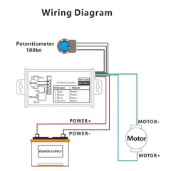 1* 25kHz PWM DC Motor Speed Controller With Durable and Sturdy Structure