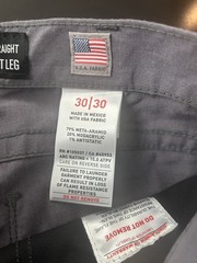 Ariat FR M5 DuraLight Ripstop Stackable Straight Leg Pant Men’s Grey 30X30 NWT