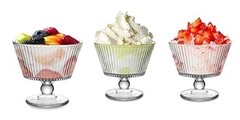 9oz Glass Dessert Bowls, Vintage Dessert Bowls & Cups – Thickened Sundae Cups