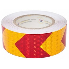 Yellow Red Arrow Reflective Tape 2″ Hazard Warning Reflective Conspicuity Safety
