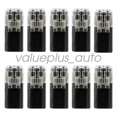 50 PCS Double-Wire Plug-in Connector with Locking Buckle, Pluggable Connectors