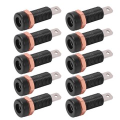 10pcs Banana Jack Socket Durable Connectors For Electronic Instruments