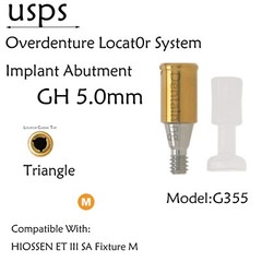 Hiossen Implant system Locator Abutments 3.5mm Dia/1-6.0mm GH Straight Tapered