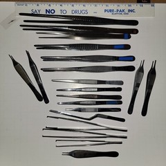 Lot Sale of 20 Surgical Tweezers / Forceps -various Sizes