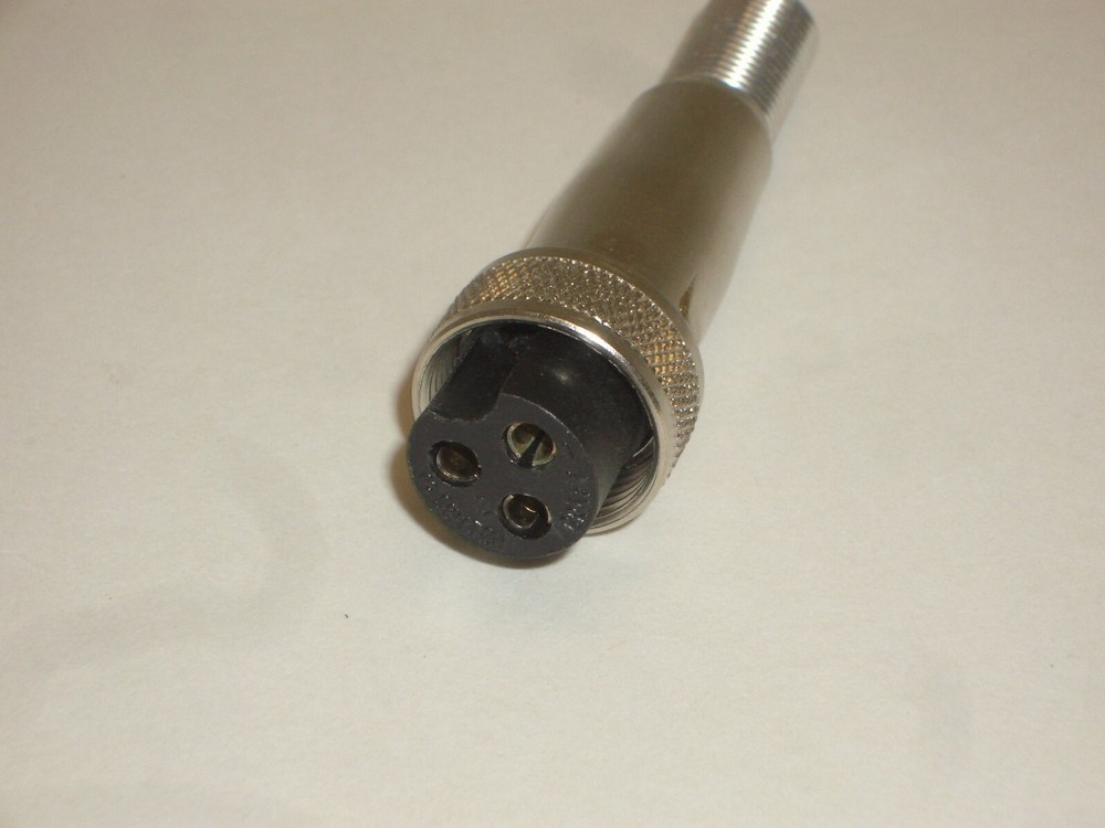 SWITCHCRAFT SL403F (2503F) 3 PIN SLIM DIN FEMALE MICROPHONE PLUG w/COUPLER RING