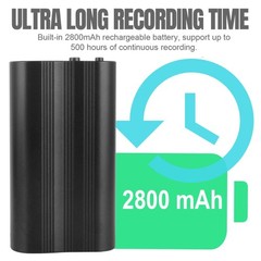 500 Hr 16GB Spy Digital Voice Activated Recorder Mini Audio Magnetic MP3 Player