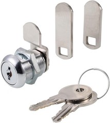 Easy-to-Install Chrome Cam Locks Keyed Alike – Security for Drawers & Vending