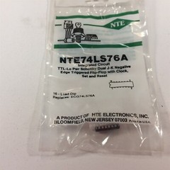 (2) NTE NTE74LS76A IC TTL − Dual J−K Flip−Flop with Preset and Clear – Lot of 2
