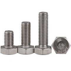 M6 – 1.0 316 Stainless Steel Hex Head Bolts Fully Threaded Hex Cap Screws DIN933