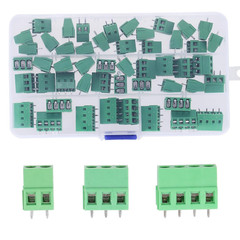 50PCS 5.08Mm 0.2″ Pitch PCB Mount Screw Terminal Block Connector, 2P 3P 4P Termi