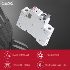 GEYA Solar DC Mini Circuit Breaker 1Pole MCB 6/10/16/25/32/40/50/63/80 /100/125A