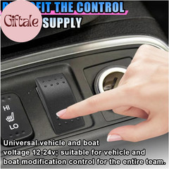 2 Pin Rocker Switch, Waterproof On-Off-On Momentary Rocker Toggle Switch, 12V 20