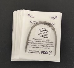 10Pcs Dental Orthodontic Super Elastic Wire Niti Round Arch Wires Ovoid/Natural