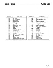 Monarch Models 1610, 2013, 2516 Lathes Series 610 & 612 Parts Manual *94