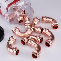 ROGVOC Copper Press Fitting 90 Degree Elbow Fittings, 10-Pcs 3/4 x 3/4 inch