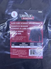 Lincoln Electric Flame Retardant Welding Jacket Size large KH808L