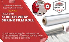 18″x1000FT Industrial Strength Pallet Wrap Stretch Film Shrink Hand Wrap 4 Rolls