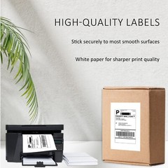 Shipping Labels with Self Adhesive, Square Corner, for Laser & Inkjet Printer…