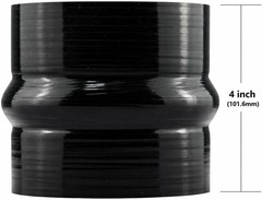 Reinforced Silicone Straight Hump Coupler High Temperature 4-ply with T-Bolt …