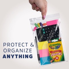 GPI – 1000 Count – 6 X 8 2 Mil Clear Reclosable Zip Plastic Poly Bags with Resea